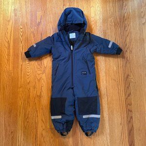 Polarn O Pyret Snowsuit Navy & Black 3-4 YRS Weather Pro Waterproof Performance